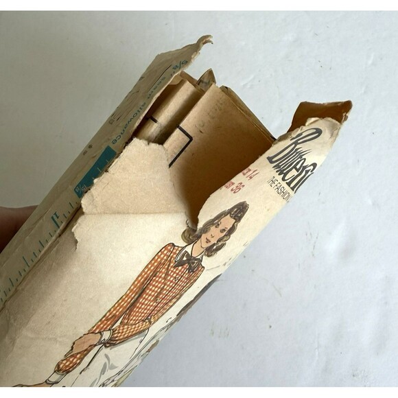 Vtg 70s Butterick 6525 Sz 14 Bust 36 Shirt Blouse Sewing Pattern Pointed Collar - Picture 3 of 5